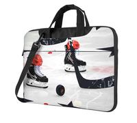 AQRJLPO Ice Hockey Pattern Print Laptop Bag Case for Men Women, 15.6 inch Shockproof Computer Sleeve Cover for Business Travel Office School