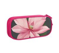AQRJLPO Lotus Flower 1 Prints Pencil Case for Boys Girls Large Capacity Office School Students Stationery Pouch Pencil Holder with 2 Compartments,Pink