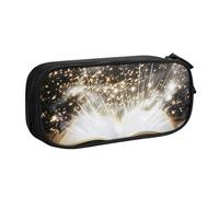 AQRJLPO Magic Book Prints Pencil Case for Boys Girls Large Capacity Office School Students Stationery Pouch Pencil Holder with 2 Compartments,Black