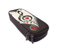 AQRJLPO Music Symbols Love Prints Leather Pencil Case & Cosmetic Organizer Pouch with Zipper - Waterproof School Supplies, Travel Makeup Bag, Stationery Gift for Students, Women