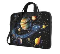 AQRJLPO Planets Stars and The Galaxy Print Laptop Bag Case for Men Women, 13 inch Shockproof Computer Sleeve Cover for Business Travel Office School