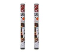 AQRJLPO Refrigerator Door Handle Covers 2 Pcs, Christmas Carton Snowman Printed Anti-Static Appliance Handles Decor Protector for Home Kitchen
