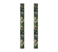 AQRJLPO Refrigerator Door Handle Covers 2 Pcs, Green Army Digital Camouflage Printed Anti-Static Appliance Handles Decor Protector for Home Kitchen