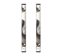 AQRJLPO Refrigerator Door Handle Covers 2 Pcs, I Love My Dog Dachshunds Printed Anti-Static Appliance Handles Decor Protector for Home Kitchen