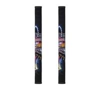 AQRJLPO Refrigerator Door Handle Covers 2 Pcs, Las Vegas Night View Printed Anti-Static Appliance Handles Decor Protector for Home Kitchen