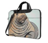 AQRJLPO Walrus art Print Laptop Bag Case for Men Women, 14 inch Shockproof Computer Sleeve Cover for Business Travel Office School