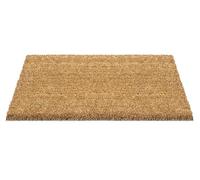 AQS INTERNATIONAL - 100% Natural Coir Door Mat - PVC Backed, Non-Slip, Indoor/Outdoor Use, Traps Dirt, Cut to Size Home, Office, Porch, Durable Welcome Doormat 40 x 60cm (16 x 24 Inches)