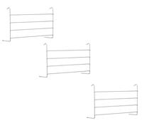 AQS INTERNATIONAL 4-Tier Pack of 3 Lightweight Radiator Airer - Radiator 4 Bar Airer - Space-Saving Metal Drying Rack, Ample Space Dry Clothes, Towels, Laundry - Durable Mountable Airers (3)