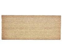 AQS INTERNATIONAL Living Coir Matting for Entrances - Door Mat Indoor/Outdoor - Natural Coir Entrance Mat, Hallyway Mat, Welcome Decorative, Dirt Scraper (60x100cm, Plain Coir Mat)