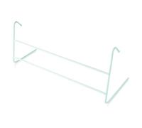 AQS INTERNATIONAL - Metal Radiator Airer - Over Door Utility & Balcony Space Saving Rail - Indoor Lightweight Towel Holder - Laundry Drying Rack (1, 2 Bar White Metal Airer)