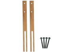 AQS INTERNATIONAL Pair of Headboard Struts - Multifit Hardwood Strong Legs - Wooden Headboards Support Multi Fit Slotted & Pre Drilled Screws - Bedroom Bed Frame Anit Shake Tool 61cm