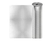 AQS International - Reflective Foil Radiator Insulation Roll - Aluminium Thermal Heat Barrier with Sticker Pads - Easy Install & Energy Saver - DIY Insulation Sheets (Silver, 10m x 60cm Radiator Foil)