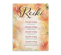 AQSOAEOJ Counselor Gift Inspirational Principles Just For Today Canvas Wall-Art for Counseling Office Home Decor(Unframed,16x24inch(40x60cm))