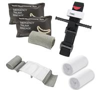 AQTAQ Tactical Tourniquet Tourniquets 6" Israeli Bandage, Elastic Bandage, 12m Gauze, Tourniquet First Aid Tactical Life Saving Hemorrhage Control, Bandage Tourniquet for Emergency Wound Dressing