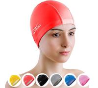 AqtivAqua Swimming Cap for Adults and Kids - Soft and Elastic Spandex with Protective Layer - Ideal for Use in Swimming Pools or Open Water