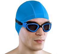 AqtivAqua Swimming Goggles Adult and Kids Goggles Kids 6-14 Men Women Swim Children Boys Girls DX-S (Blue, Shade)