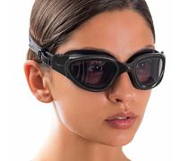 AqtivAqua Swimming Goggles Adult and Kids Goggles Kids 6-14 Men Women Swim Children Boys Girls DX-S (Black, Shade)