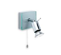 Aqua 1 Light Single Switched Spot Light Aluminium Clear Glass GU10 Netlighting Clear One Size