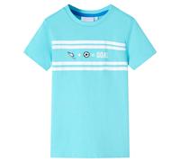 (aqua, 128 (7-8y)) Kids' T-shirt Short Sleeves Children's T Shirt Toddler Tee GOAL Design Neon