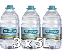 Aqua 5 Litre Still Natural Mineral Water, 5L, Pack of 3