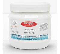 Aqua Art : Water Based Screenprinting Ink : Matt : 1000g : Opaque White