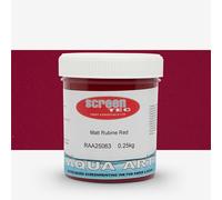 Aqua Art : Water Based Screenprinting Ink : Matt : 250g : Rubine Red
