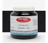 Aqua Art : Water Based Screenprinting Ink : Matt : 500g : Halftone Black