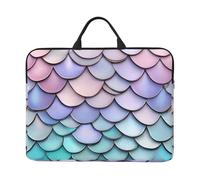 Aqua Basics 16.5" Waterproof Laptop Briefcase Mermaid Red Purple