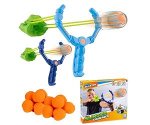 Aqua Blaster Slinger Twin Pack Water Fight Toy With Water Splash Balls
