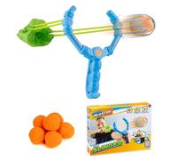 Aqua Blaster Slinger, Water Slingshot Toy Includes 6 Cotton Balls, Water Play for Kids, Indoor Outdoor Use, Garden Play, Beach Play