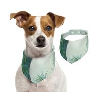 Aqua Blue Elegant Peacock N Feathers Tree Branch,Pet Bib Scarf Cats Dog Bandana Dogs Towel Bib Adjustable Pet Scarf,L