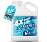 Aqua Blue Pond Dye 4X Concentrate, Lake & Pond Dye Blue for Aqua Blue Water, Ideal Pond Blue Dye & Lake Colorant, Aquashade Pond Dye That Protects Against Sunlight, Safe for Fish & Wildlife, 1 Gal