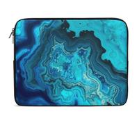 Aqua Blue Turquoise Laptop Sleeve Case 12inch, Shockproof Protective Case, 10-17 Inch Computer Sleeve, Water Resistant Laptop Briefcase for Men Women Compatible with MacBook Air/Notebook/Tablet