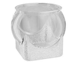 Aqua Bowl, Globe Terrarium Container, High Clarity Glassware, Simple Habitat for Single Fish, Adds Visual Interest to Any Desk, Workplace Bathroom Accent, Petite Round Shape, Clear Display