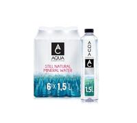 AQUA Carpatica 1.5L x 6 Pure Natural Still Mineral Water - 6-Pack Bottled Water, Virtually Nitrate Free, Low Sodium, Naturally Alkaline, Natural Electrolytes, Premium Multipack 100% Recyclable