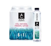 AQUA Carpatica 1L x 6 Pure Natural Still Mineral Water - 6-Pack Bottled Water, Virtually Nitrate Free, Low Sodium, Naturally Alkaline, Natural Electrolytes, Premium Multipack 100% Recyclable