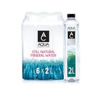 AQUA Carpatica 2L (6 pack) Pure Natural Still Mineral Water - Bottled Water, Virtually Nitrate Free, Low Sodium, Naturally Alkaline, Natural Electrolytes, Premium Multipack 100% Recyclable (Pack of 6)
