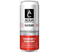 AQUA Carpatica Flavoured Sparkling Mineral Water Strawberry & Elderflower 330ml
