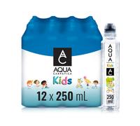 AQUA Carpatica Kids 250mlx12 - Pure Natural Still Mineral Water for Children with Spill-Proof Sippy Cap, Virtually Nitrate-Free, Low Sodium, Naturally