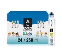 AQUA Carpatica Kids 250mlx24 - Pure Natural Still Mineral Water for Children with Spill-Proof Sippy Cap, Virtually Nitrate-Free, Low Sodium, Naturally