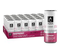 AQUA Carpatica Sparkling Flavours Raspberry 330ml x 4 - Natural Fruit Juice Infused Sparkling Water, No Added Sugar, Naturally Alkaline, Sweetened with Agave Syrup, Rich in Minerals