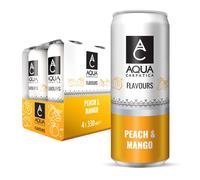 AQUA Carpatica Sparkling Mango & Peach 4x330ml - Natural Juice