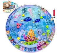 Aqua Cats Water Mat, Cat Water Play Mats for Indoor Cats, Pet Cooling Wat-Er Bed,Various, Encouraging Exercise, Reducing Boredom, with Thick, Durable Structure, for Dog (#105 * 105cm)