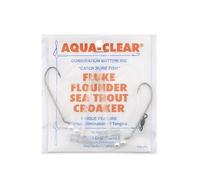 Aqua-Clear, Hi-Lo Pearl Rig, Flounder/Fluke/Sea Trout/Croaker, 1/0 Nickel Hook, AFW Swivel, 40 lb / 18.1 kg Grand Slam Mono, T-Standoff, Pearls