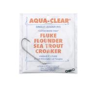 Aqua-Clear, Single Rig, Fluke/Flounder/Seatrout/Weakfish/Croaker, 3/0 XL Hook, AFW Swivel, 40 lb / 18.1 kg Grand Slam Mono, T-Standoff