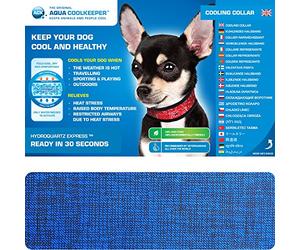 Aqua Coolkeeper Pacific Cooling Necklace, XS, Blue
