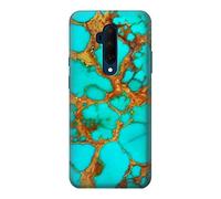 Aqua Copper Turquoise Gemstone Graphic Printed Case Cover For OnePlus 7T Pro