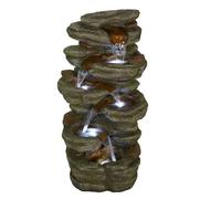 Aqua Creations Wellington Rock Falls Rock Effect Solar Powered Water Feature With Algae Tablets