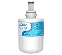 AQUA CREST AQF-FF11B AQF-DA29-00003G Water Filter, Lead-Free, Food-Grade Material, Advanced Activated Coconut Carbon Block, White