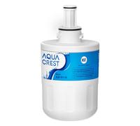 AQUA CREST AQF-FF11B AQF-DA29-00003G Water Filter, Lead-Free, Food-Grade Material, Advanced Activated Coconut Carbon Block, White